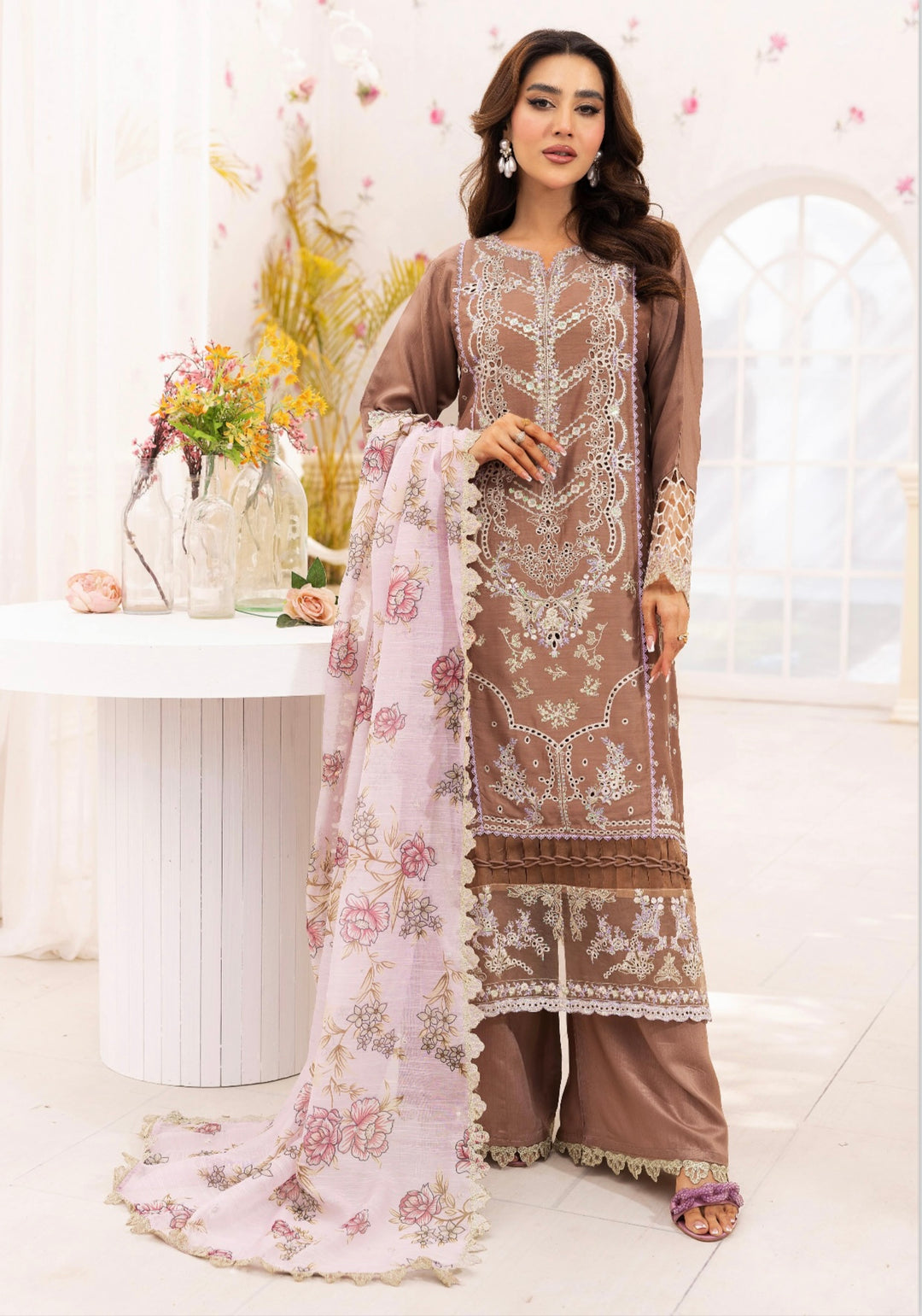 SIMRANS ‘RIWAYAT’ | EMBROIDERED LUXURY VISCOSE READYMADE WOMENSWEAR |1314