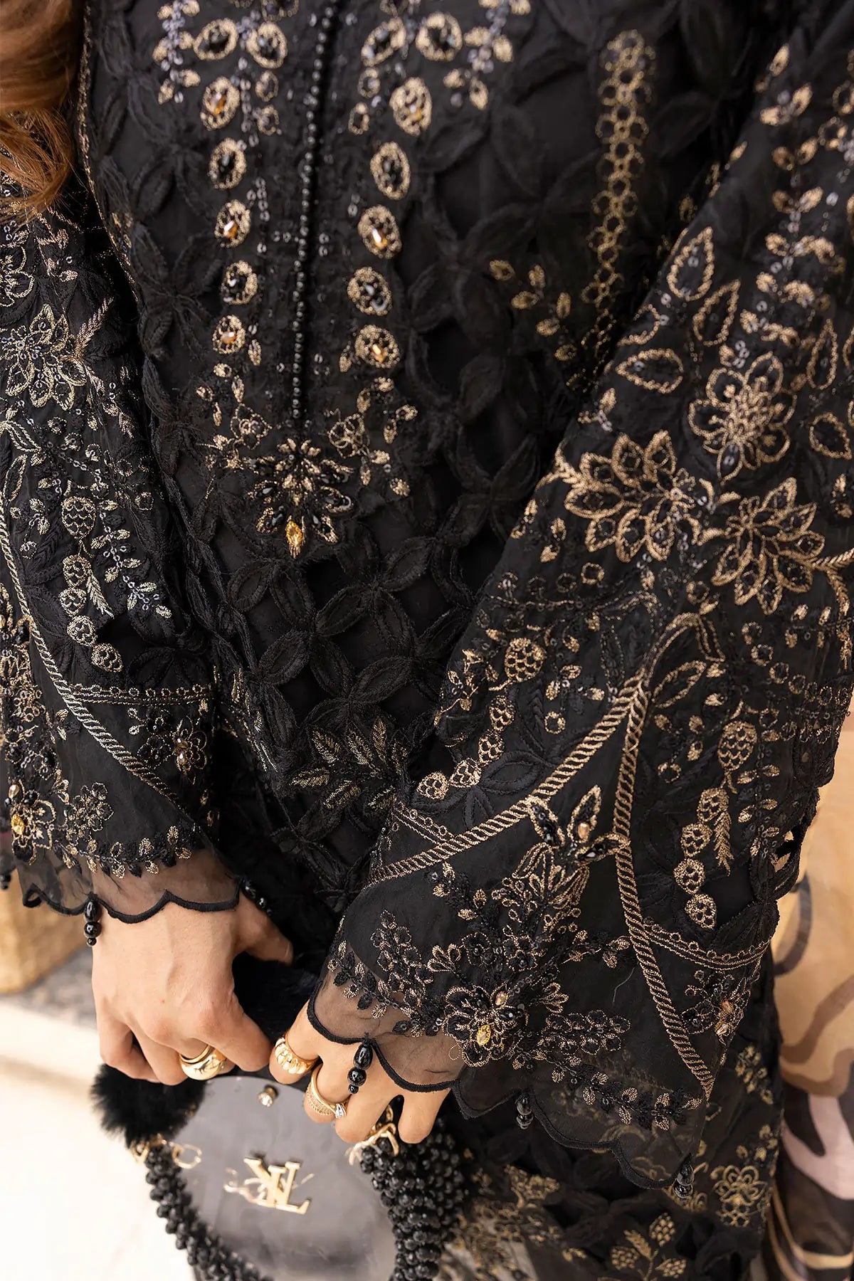 SIMRANS IVANA LUXE CHIKANKARI EID COLLECTION 3 PIECE READYMADE SUIT 786