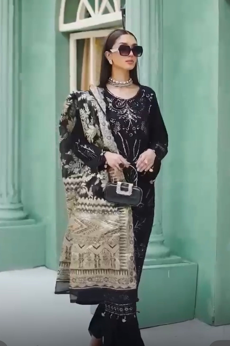SIMRANS ROZANA EID SPECIAL EMBROIDERED DHANAK 3PC READYMADE RDR02