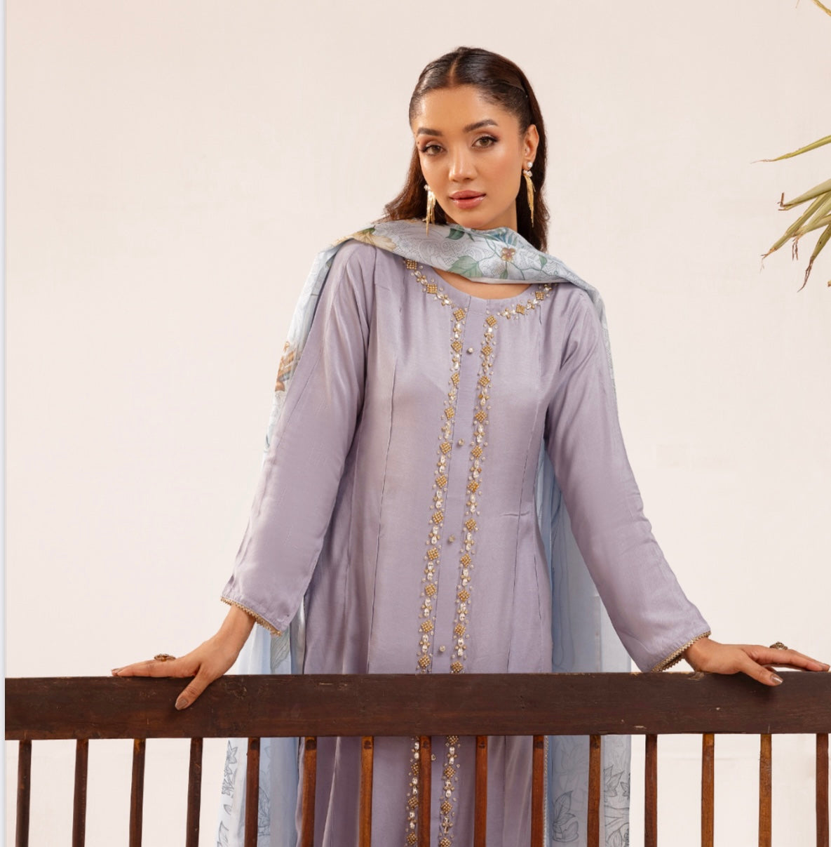 SIMRANS ‘KISMET’ | EID EMBROIDERED SEQUENCE VISCOSE READYMADE | SM101
