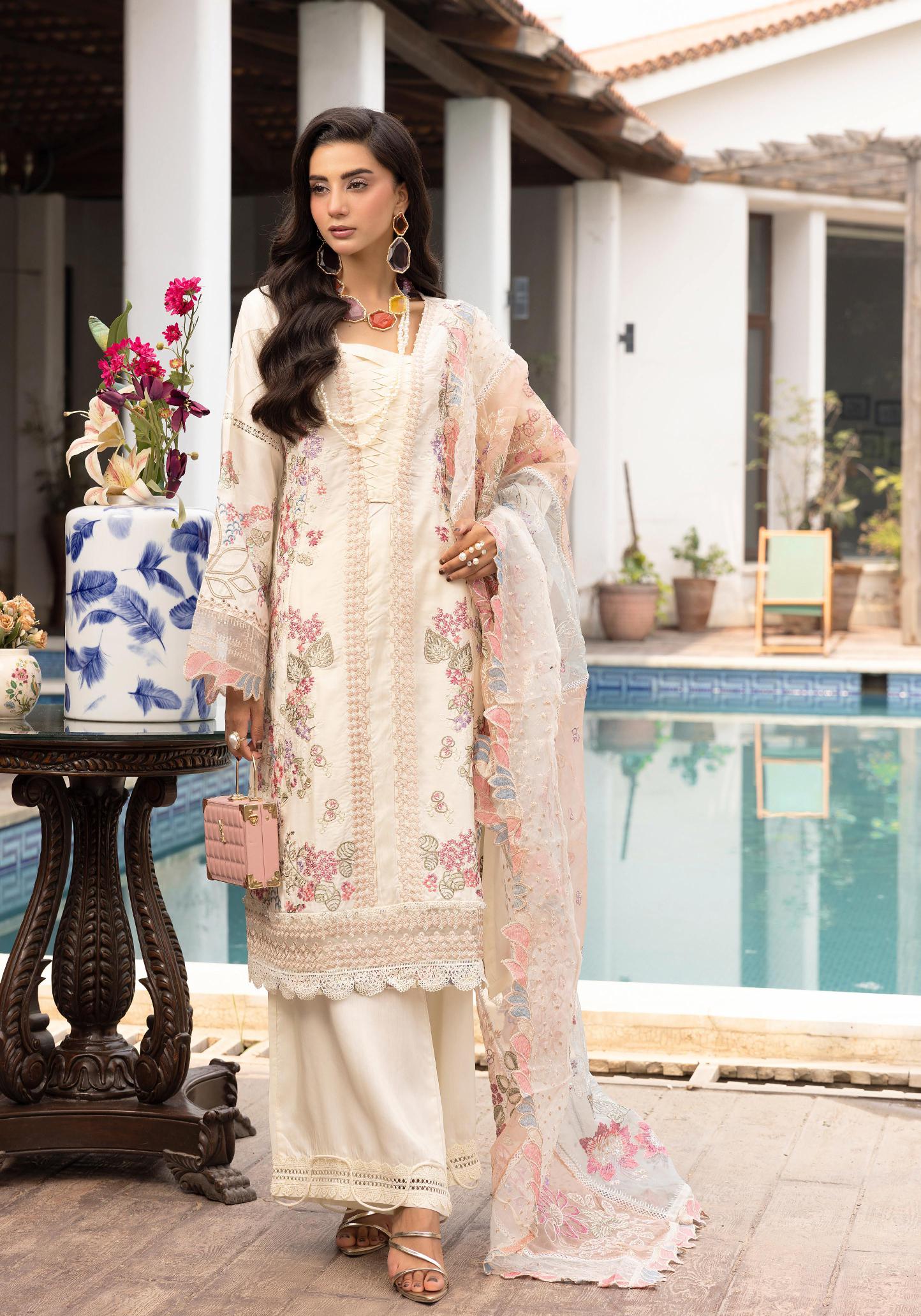 SIMRANS Khaas premium 3 piece mummy & me Ledies Eid outfit.