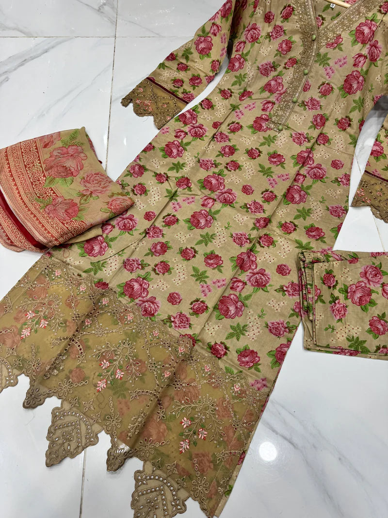 NAKHRA COLLECTION EMBROIDERED LAWN 3PC READYMADE - NL006