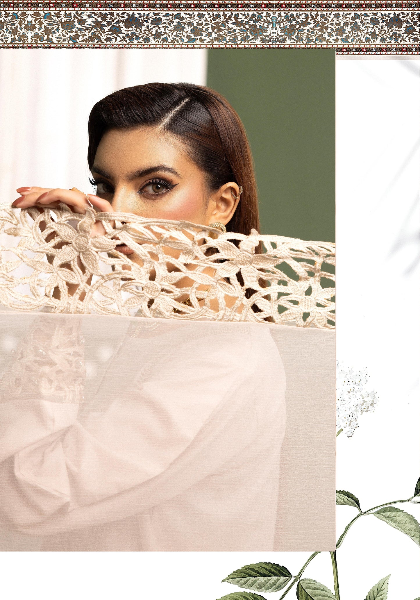 SIMRANS ‘AURA LUX’ | EMBROIDERED COTTON READYMADE TRADITIONAL WOMENSWEAR3025