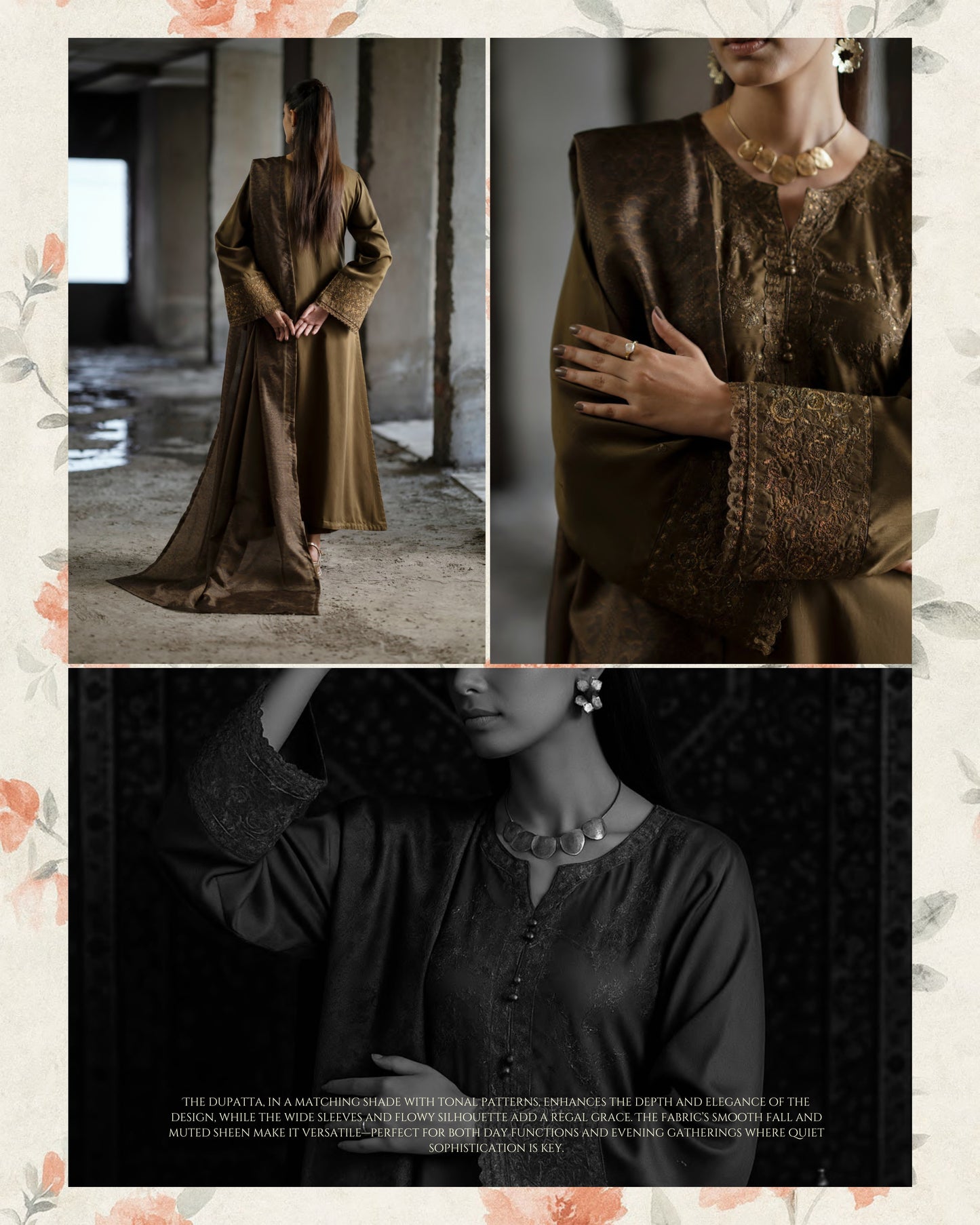 CASUALLITE SHAM PREMIUM VISCOSE LUXURY EMBROIDERED 3PC READYMADE CSP202