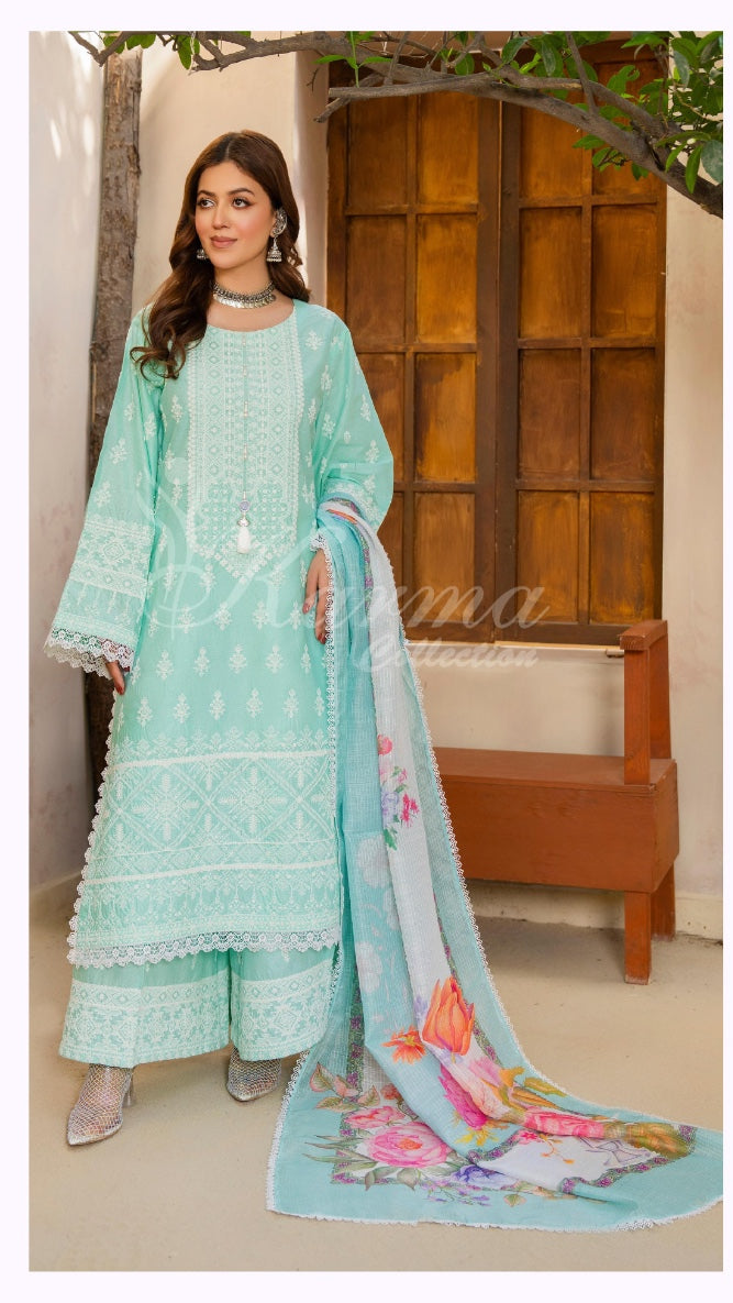 KARMA ‘AFFREEN’ | EMBROIDERED COTTON READYMADE | KC-145 - S&S