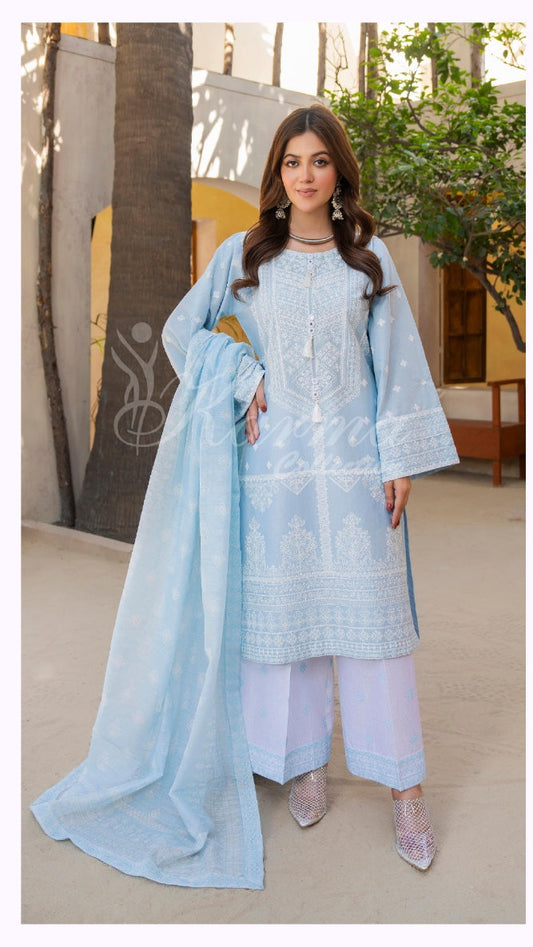 KARMA ‘AFFREEN’ | EMBROIDERED COTTON READYMADE | KC-149 - S&S