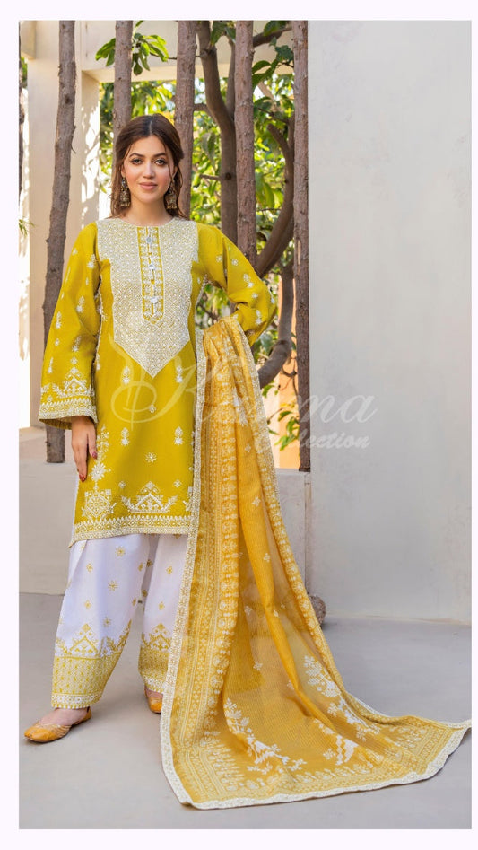 KARMA ‘AFFREEN’ | EMBROIDERED COTTON READYMADE | KC-153 - S&S