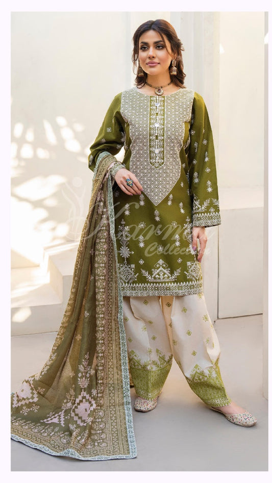 KARMA ‘AFFREEN’ | EMBROIDERED COTTON READYMADE | KC-154 - S&S