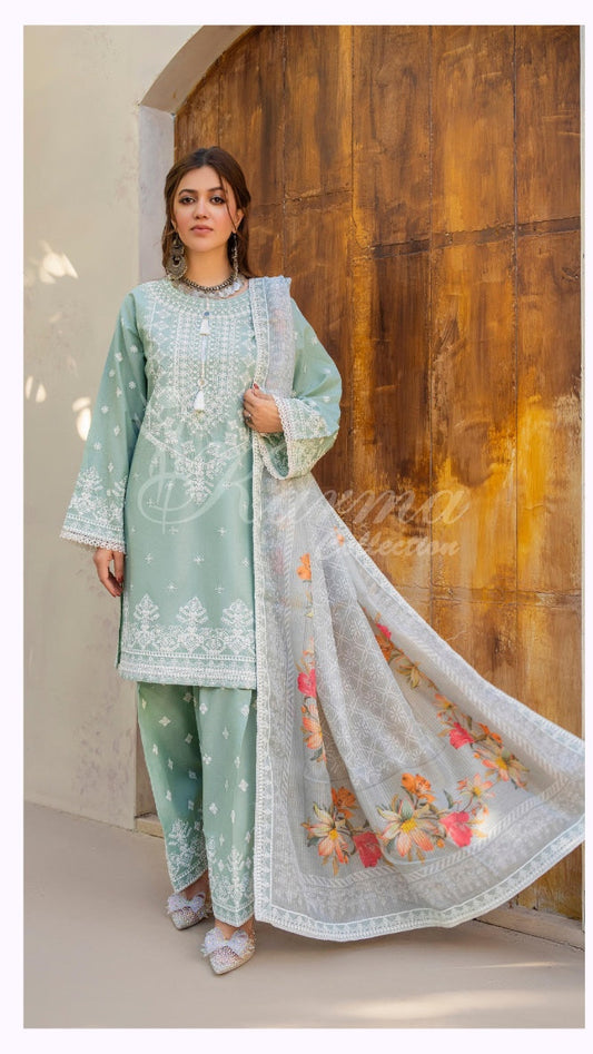 KARMA ‘AFFREEN’ | EMBROIDERED COTTON READYMADE | KC-156 - S&S