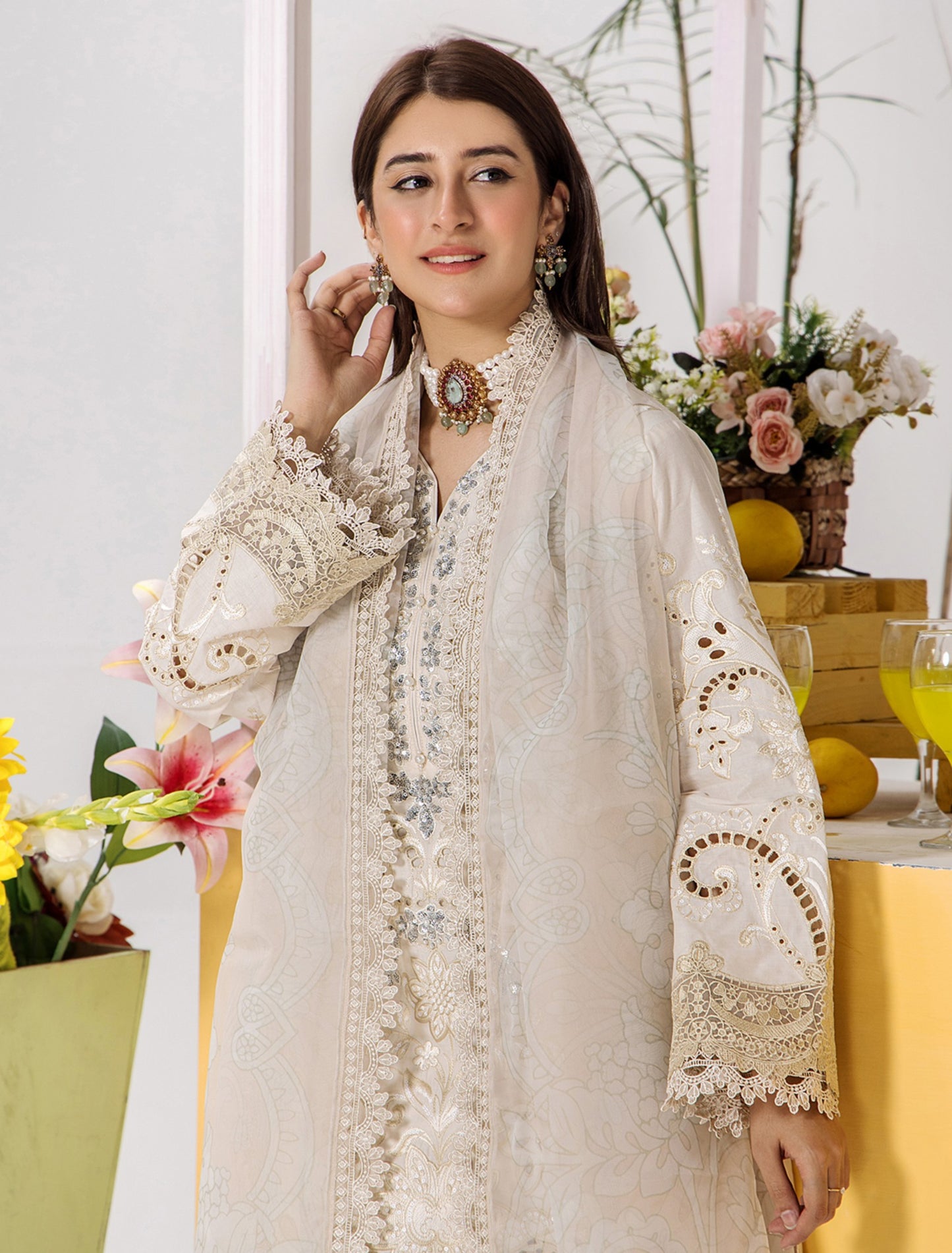 Mehnoor Eid Edit Embroidered Lawn Ready to Wear 1315
