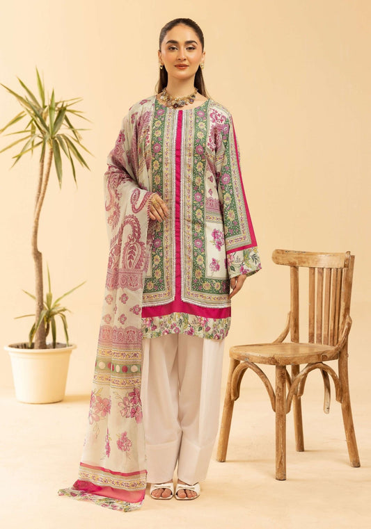 Sania Masketiya Mehak collection 3 piece printed casual suit 112204
