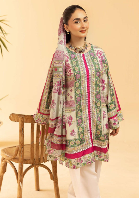 Sania Masketiya Mehak collection 3 piece printed casual suit 112204