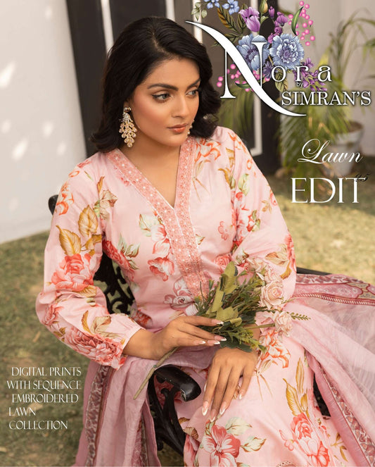 Simrans Lawn 3pc Readymade Laila 03