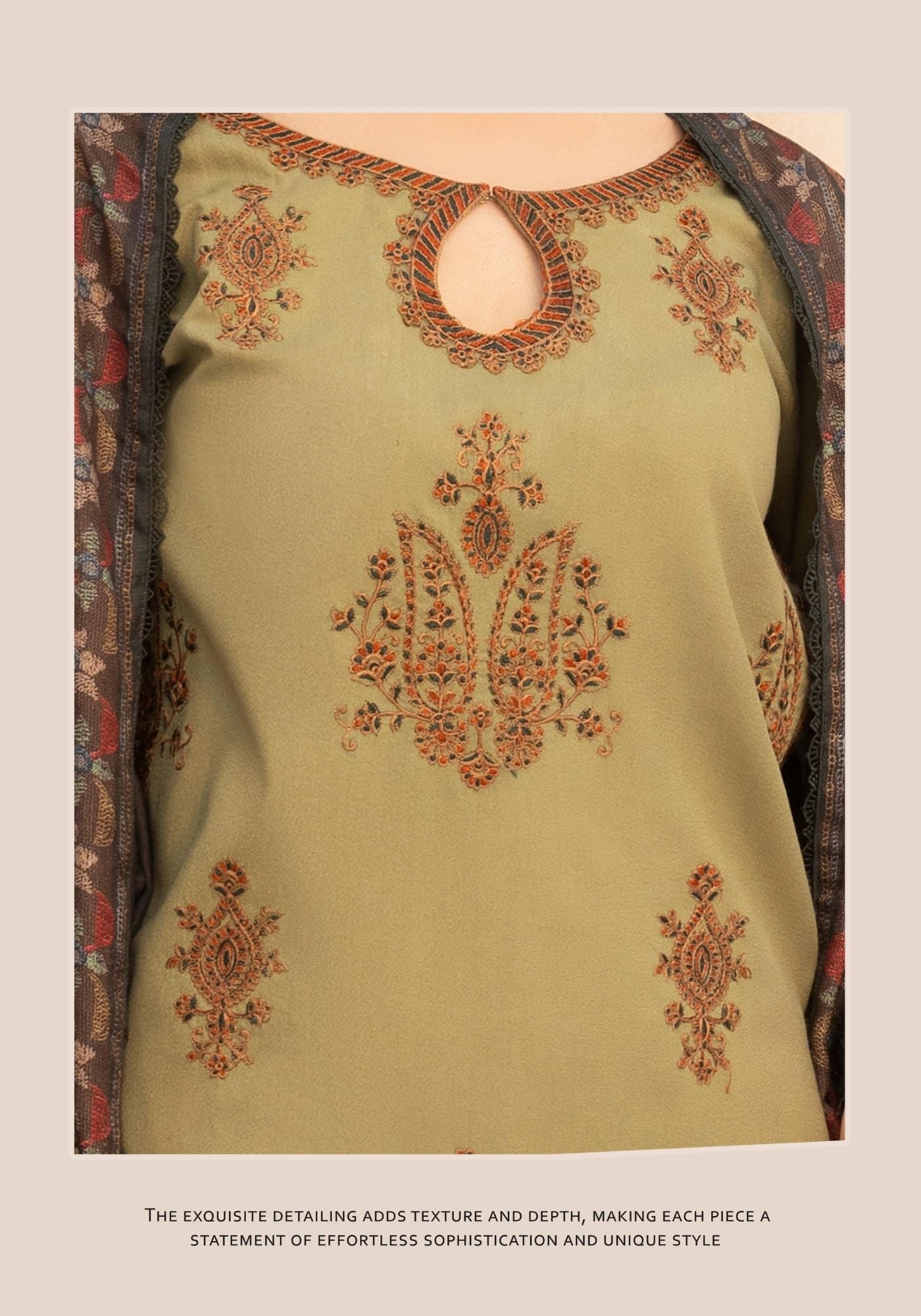 EMBER DHANAK EMBROIDERED 3PC READYMADE Mehak 202503