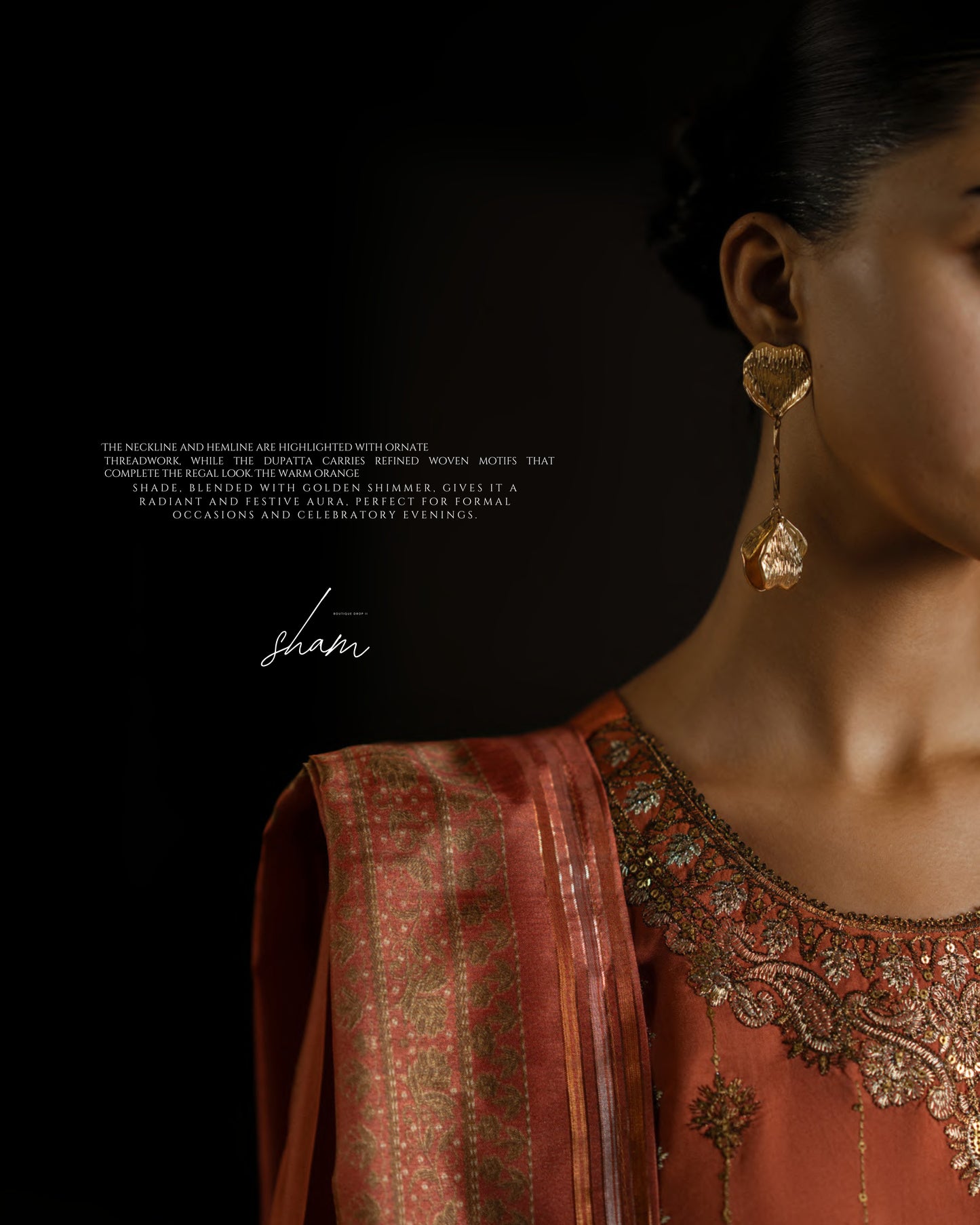 CASUALLITE SHAM PREMIUM VISCOSE LUXURY EMBROIDERED 3PC READYMADE CSP204