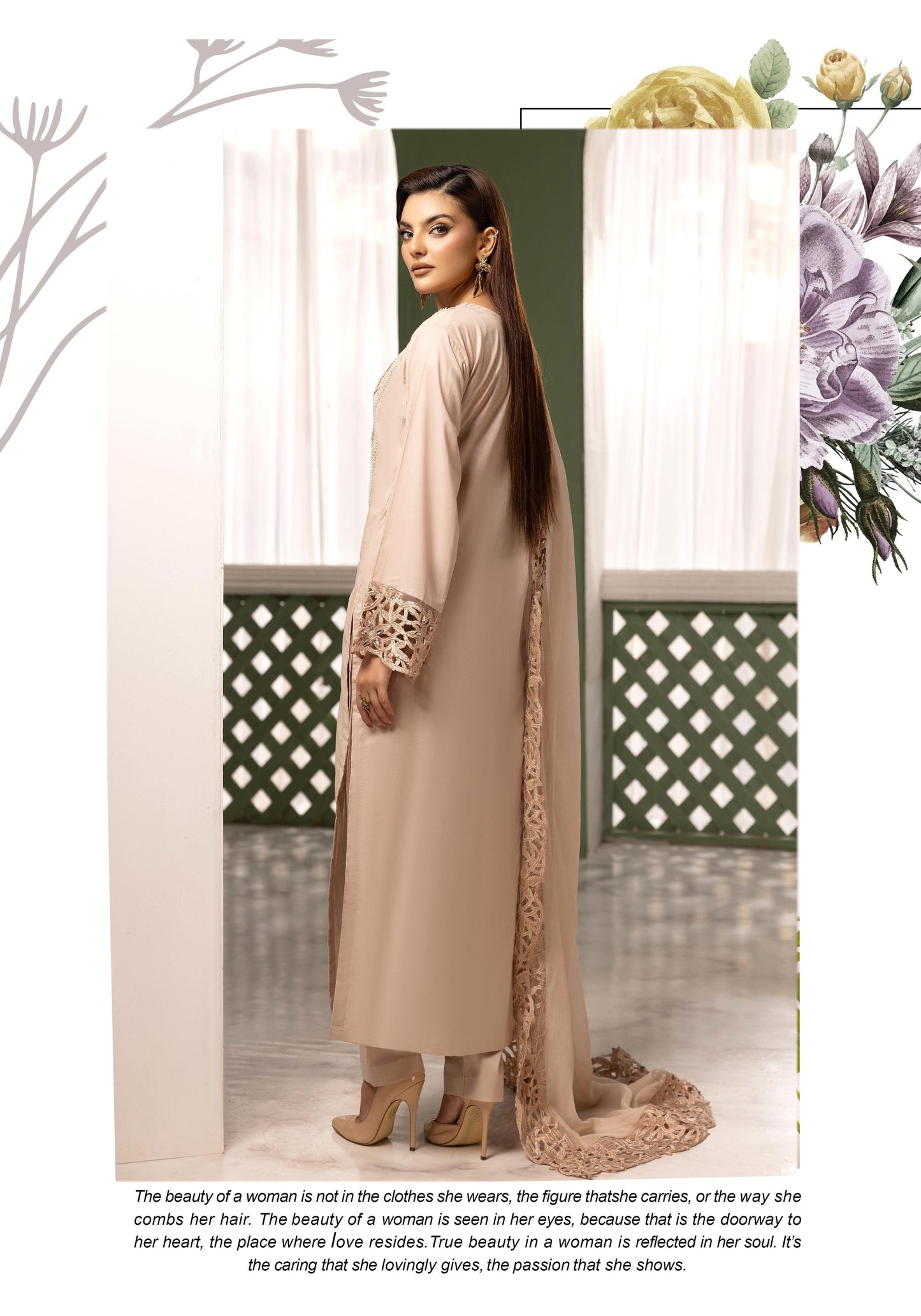 SIMRANS ‘AURA LUX’ | EMBROIDERED COTTON READYMADE TRADITIONAL WOMENSWEAR3025