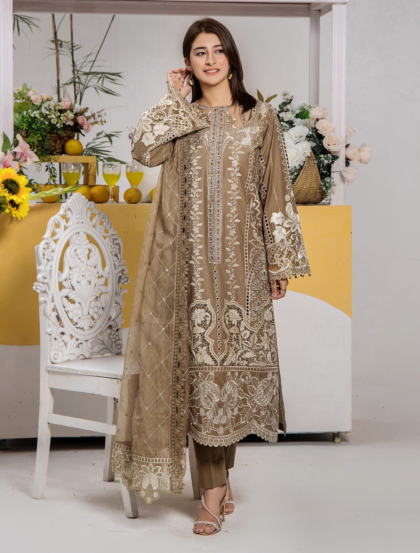 Mehnoor Eid Edit Embroidered Lawn Ready to Wear 1317
