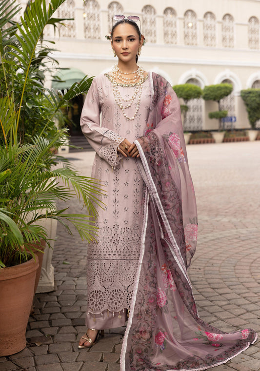 SIMRANS LUXURY HANDWORK CHICKNKARI 3PC READYMADE 507