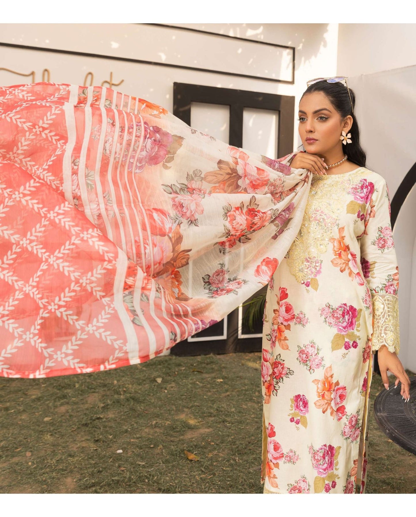 Simran's Nora – Digital Lawn Summer Vibes Collection Ss16