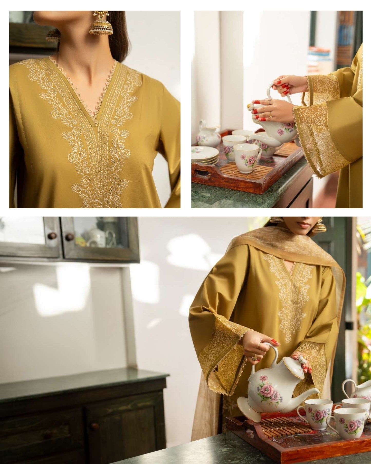 CASUALLITE ‘SIRF TUMHARI’| EMBROIDERED COTTON 3PC READYMADE | SAARA SPECIAL-404