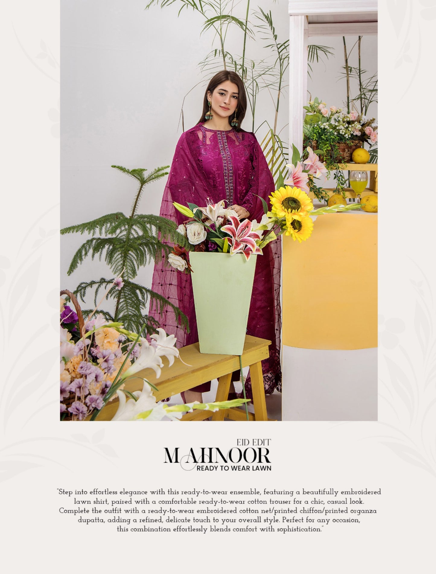 Mehnoor Eid Edit Embroidered Lawn Ready to Wear 1313