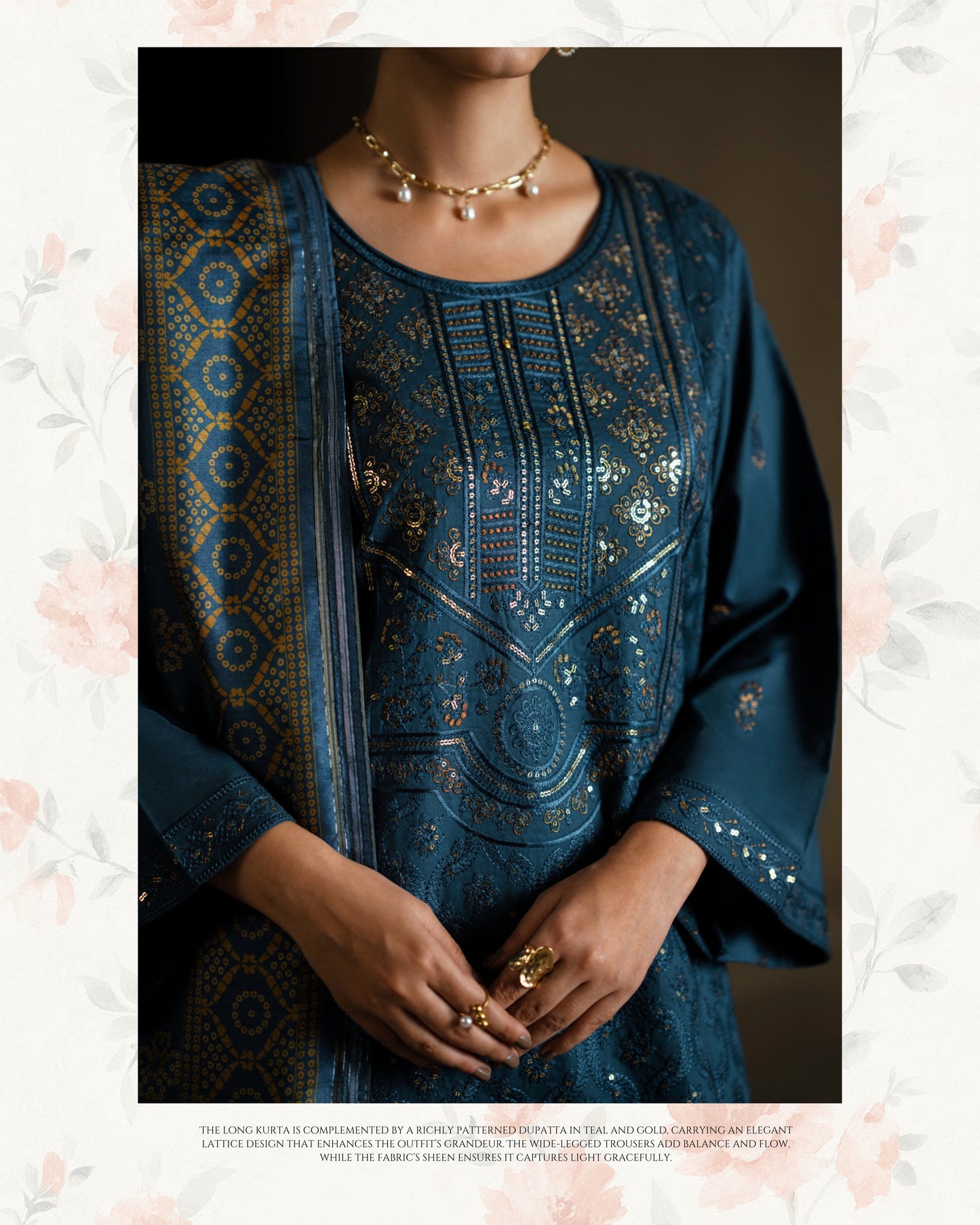 CASUALLITE SHAM PREMIUM VISCOSE LUXURY EMBROIDERED 3PC READYMADE CSP207