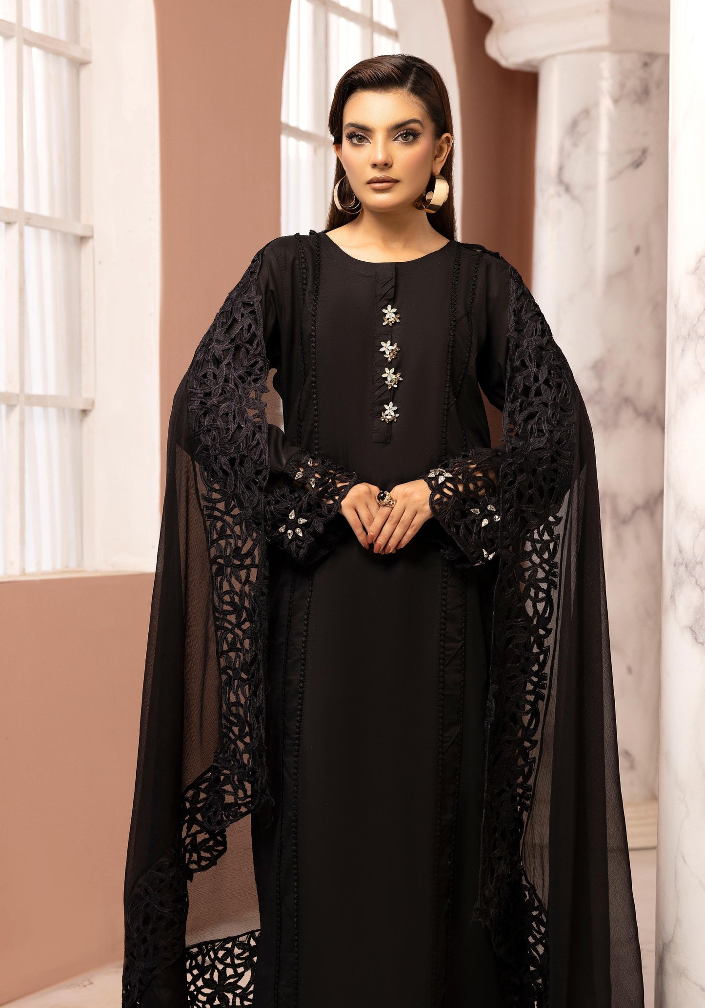 SIMRANS ‘AURA LUX’ | EMBROIDERED COTTON READYMADE TRADITIONAL WOMENSWEAR3022