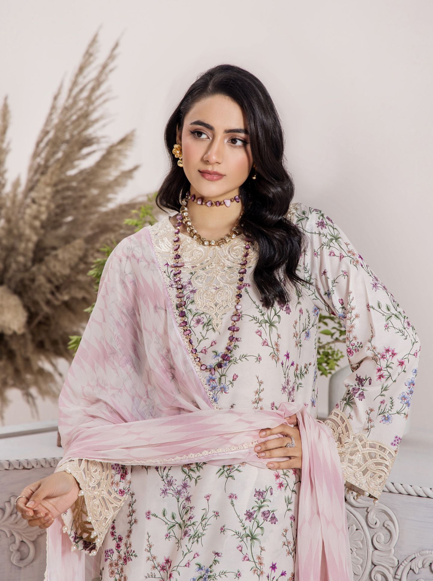 Mehnoor Zeenat Satin RTW Lawn 1315