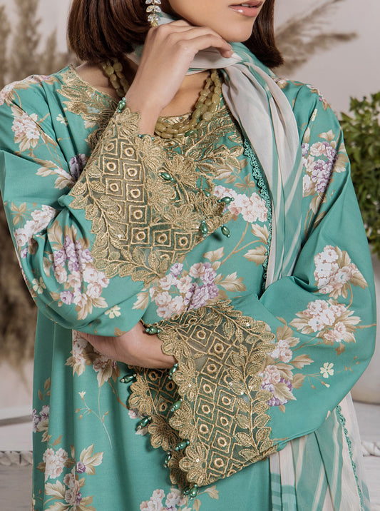 Traditional Threads Zeenat Satin Lawn Mehnoor 02 1313