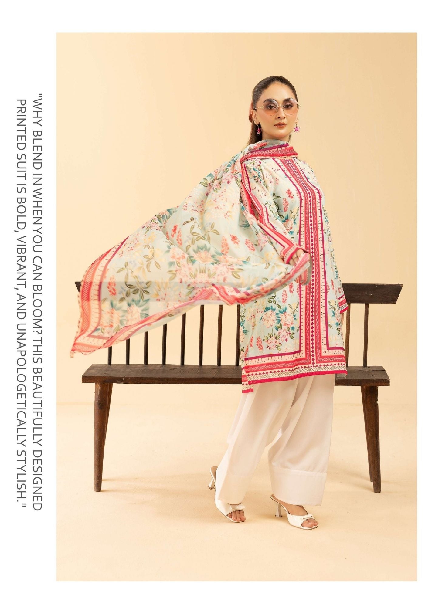 Sania Masketiya Mehak collection 3 piece printed casual suit 112202
