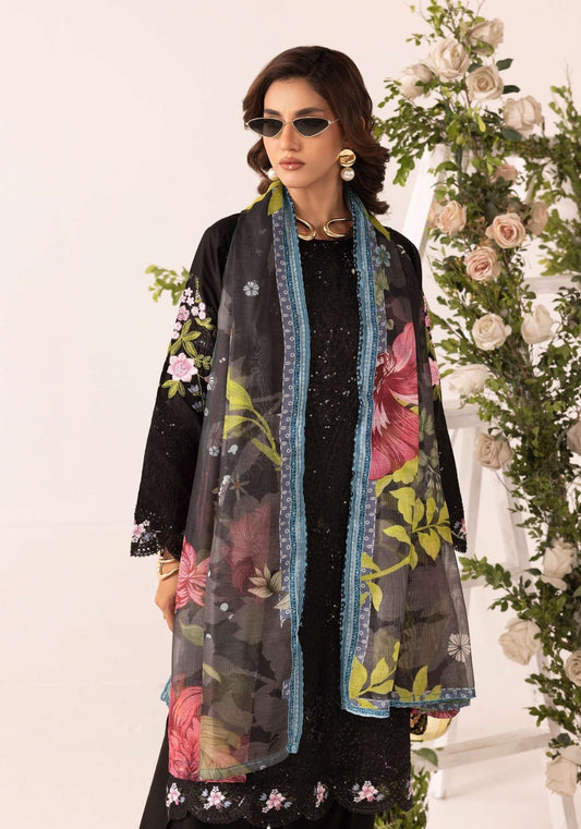 SIMRANS GRASE MARIA B FARSHI SHALWAR EMBROIDERED 3PC READYMADE BK11