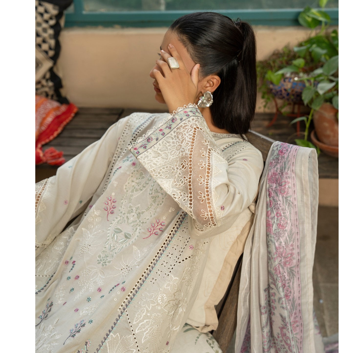 Casuallite Embroidered Linen Ready to Wear Winter Collection CTE 07