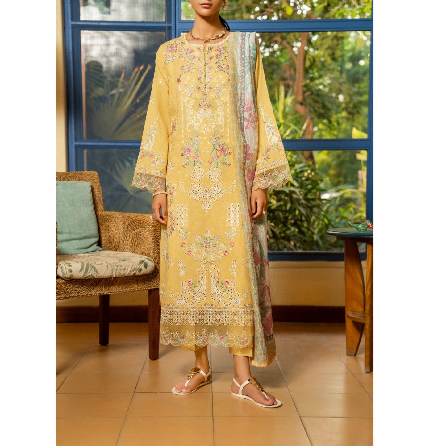Casuallite Embroidered Linen Ready to Wear Winter Collection CTE 05