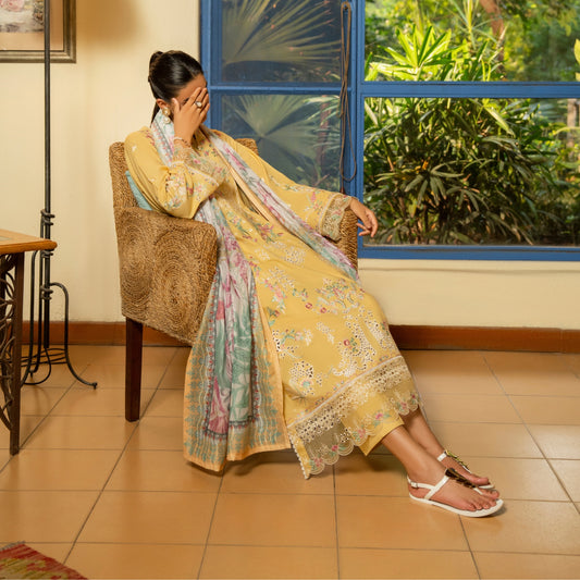 Casuallite Embroidered Linen Ready to Wear Winter Collection CTE 05