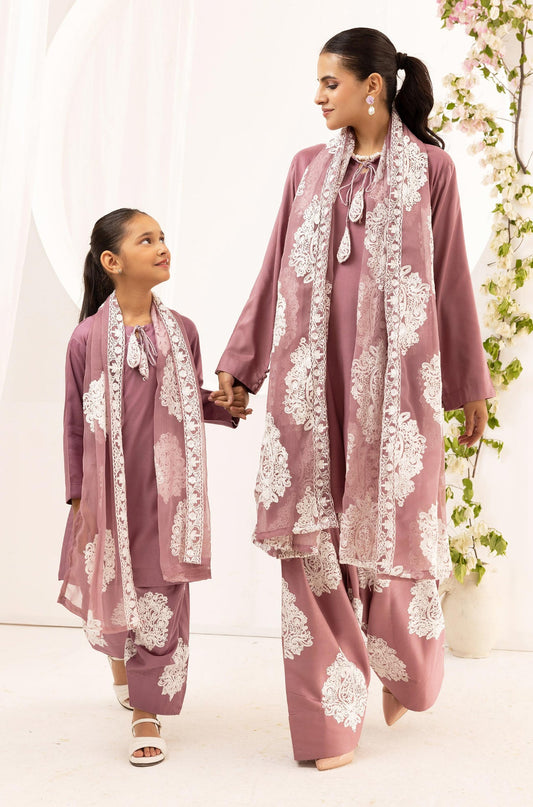 SIMRANS JANNAT TWIST MUMMY & ME 3PC FARSHI SHALWAR READYMADE F05 - S&S