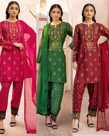 SIMRANS ‘LIMELIGHT’ | EMBROIDERED LAWN READYMADE | SM841 - S&S