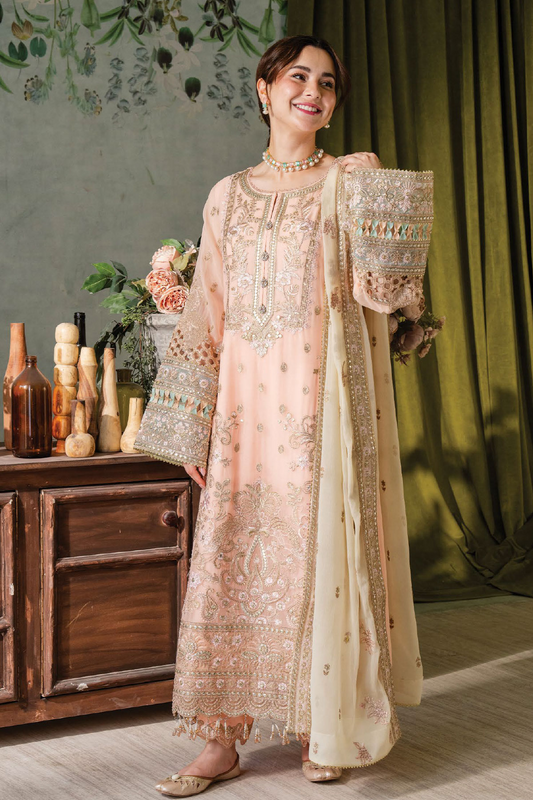 SIMRANS Hania Amir collection 3 piece Kashud embroidered suit readymade 901 - S&S