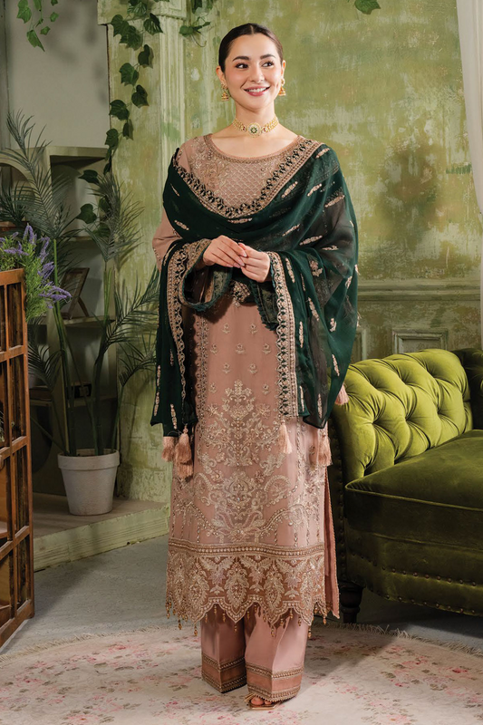 SIMRANS Hania Amir collection 3 piece Kashud embroidered suit readymade 901 - S&S