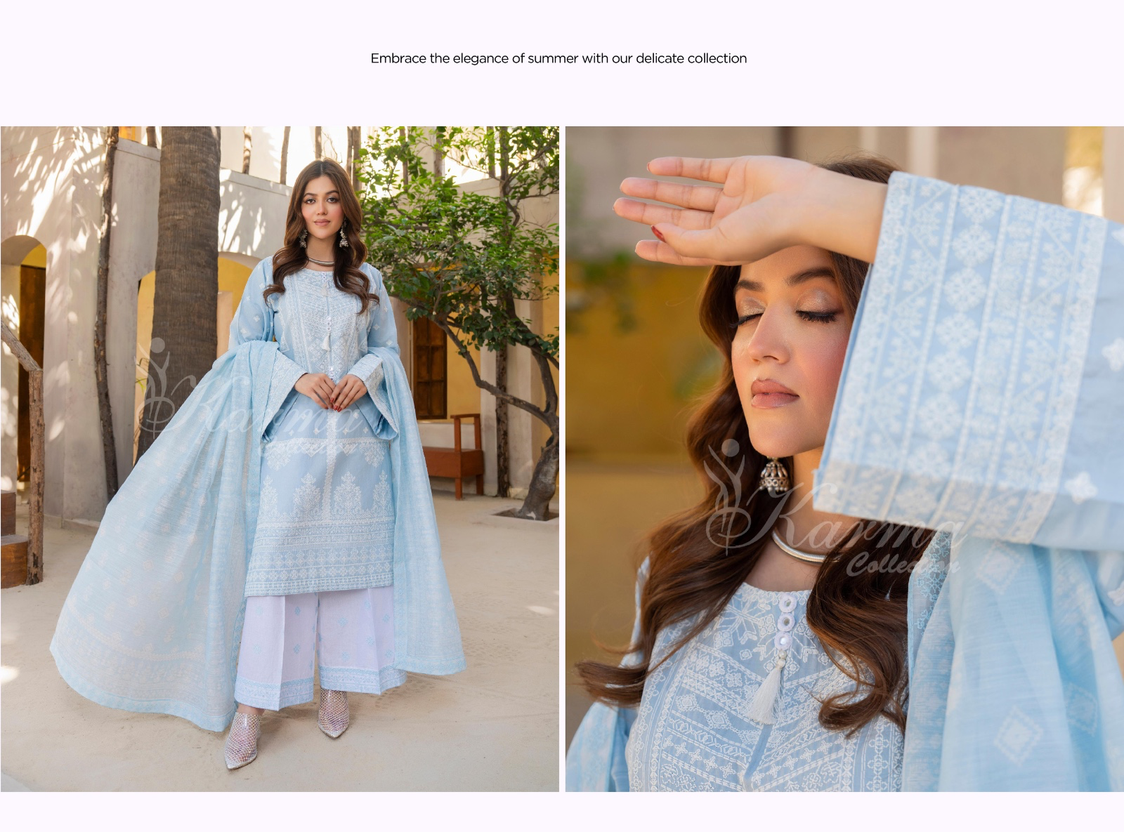 KARMA ‘AFFREEN’ | EMBROIDERED COTTON READYMADE | KC-149 - S&S