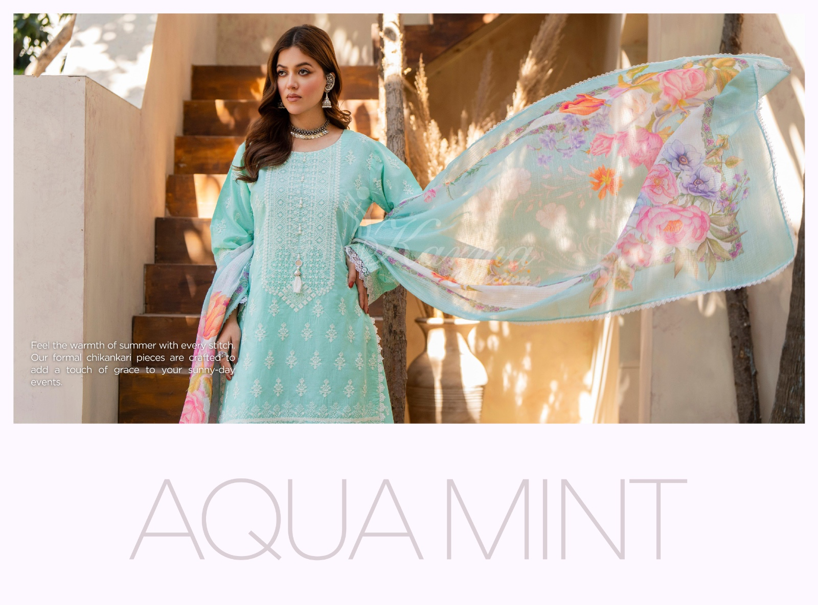 KARMA ‘AFFREEN’ | EMBROIDERED COTTON READYMADE | KC-145 - S&S