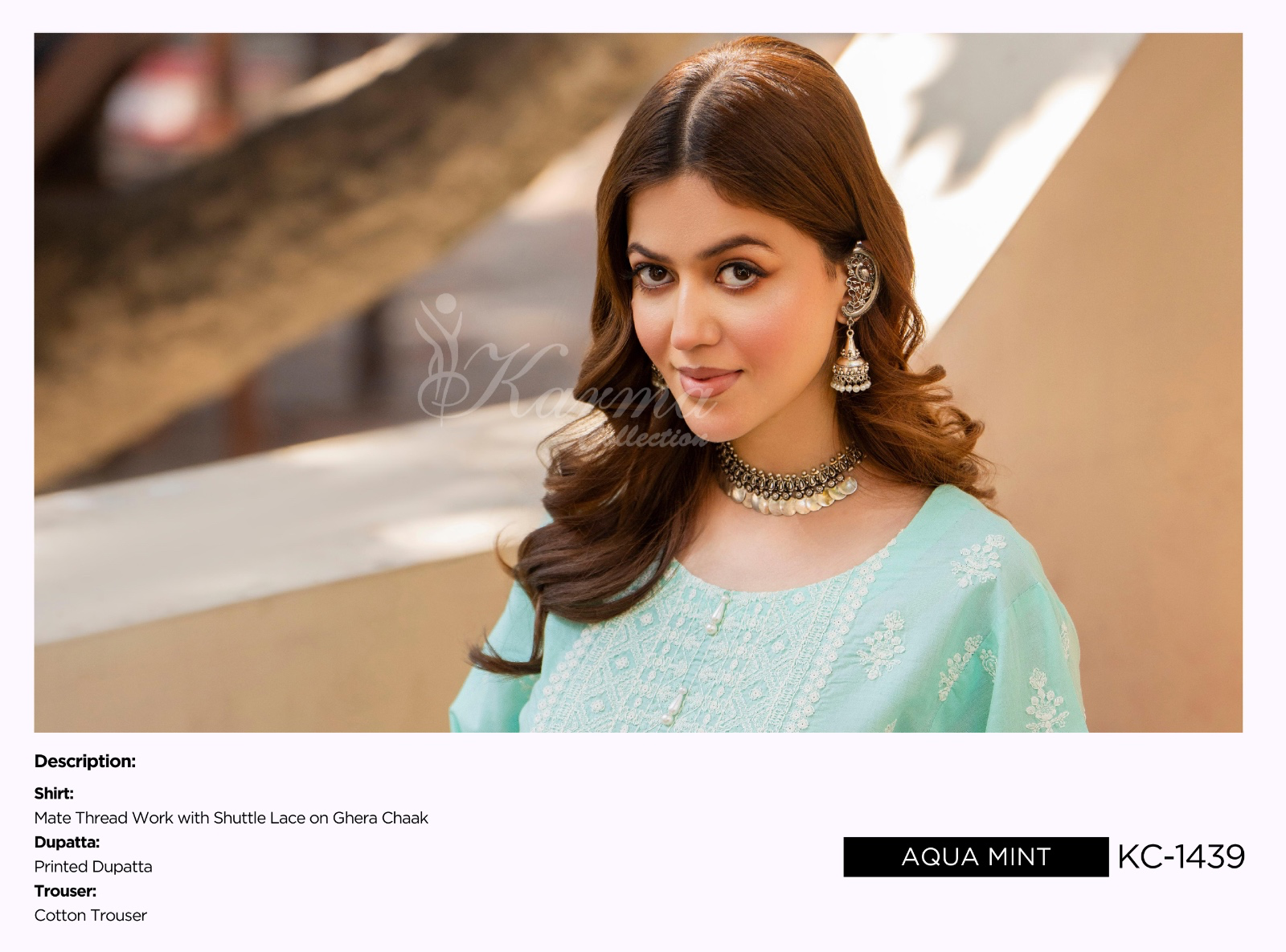 KARMA ‘AFFREEN’ | EMBROIDERED COTTON READYMADE | KC-145 - S&S