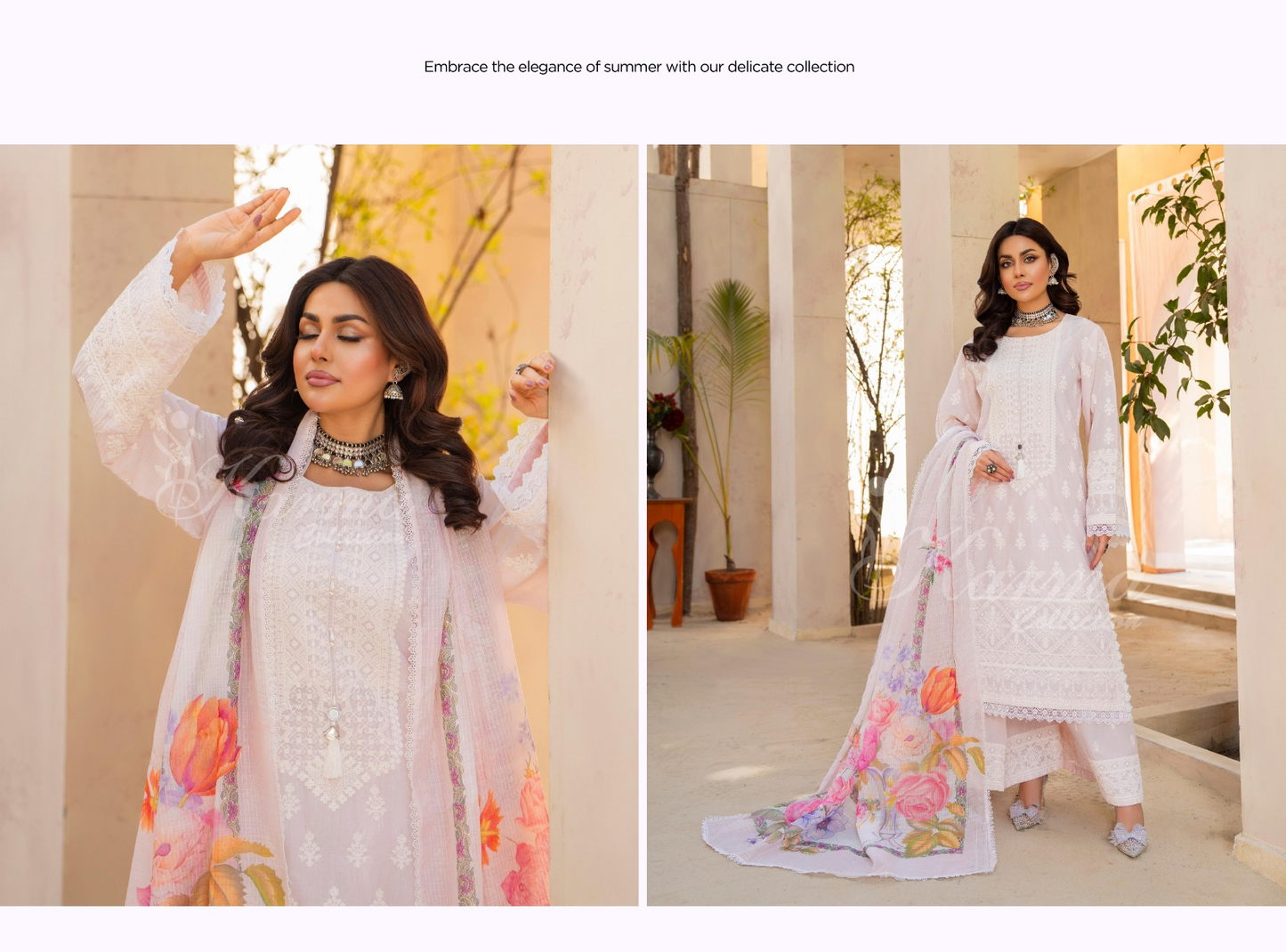 KARMA ‘AFFREEN’ | EMBROIDERED COTTON READYMADE | KC-146 - S&S