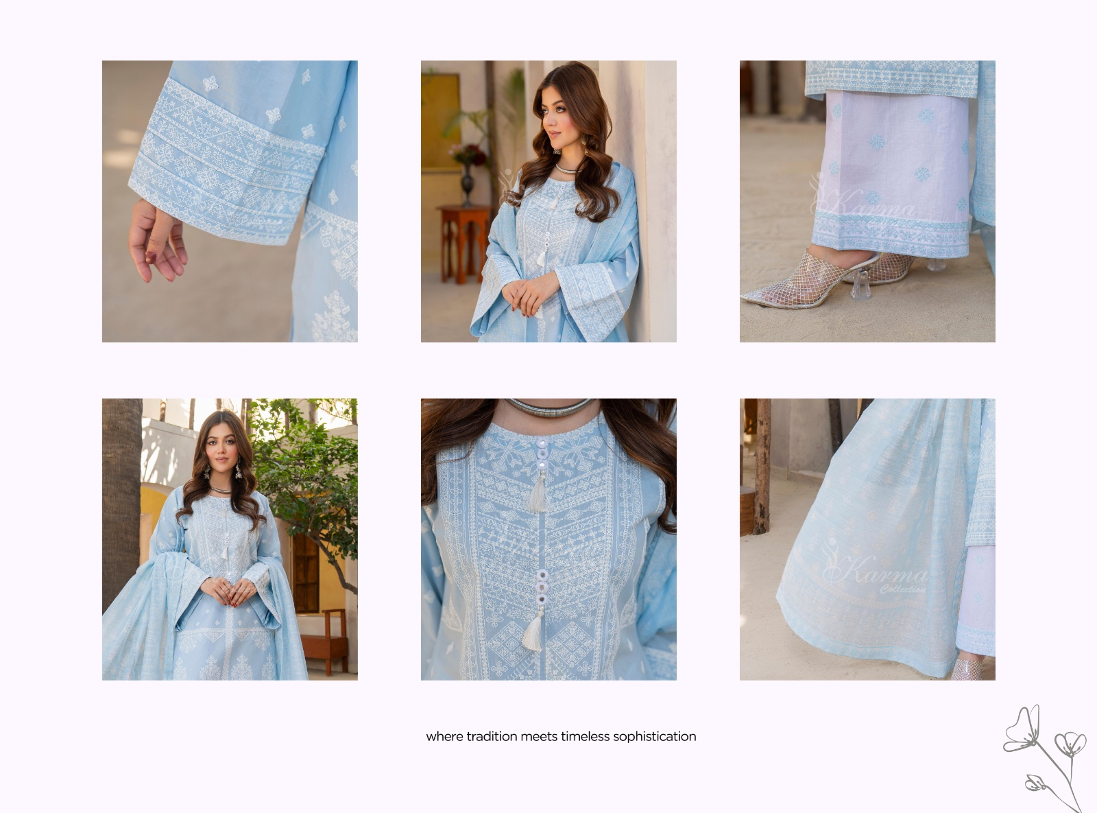 KARMA ‘AFFREEN’ | EMBROIDERED COTTON READYMADE | KC-149 - S&S
