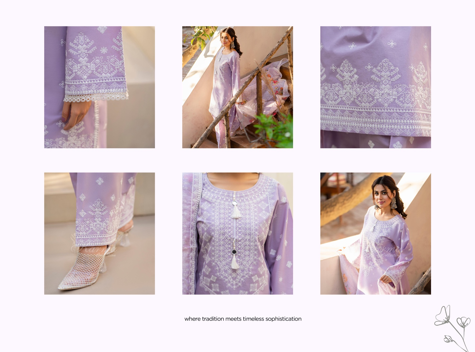 KARMA ‘AFFREEN’ | EMBROIDERED COTTON READYMADE | KC-155 - S&S