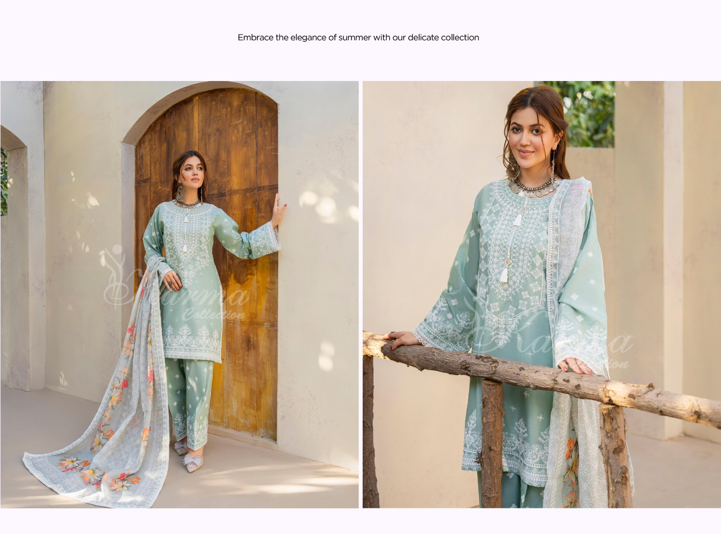 KARMA ‘AFFREEN’ | EMBROIDERED COTTON READYMADE | KC-156 - S&S