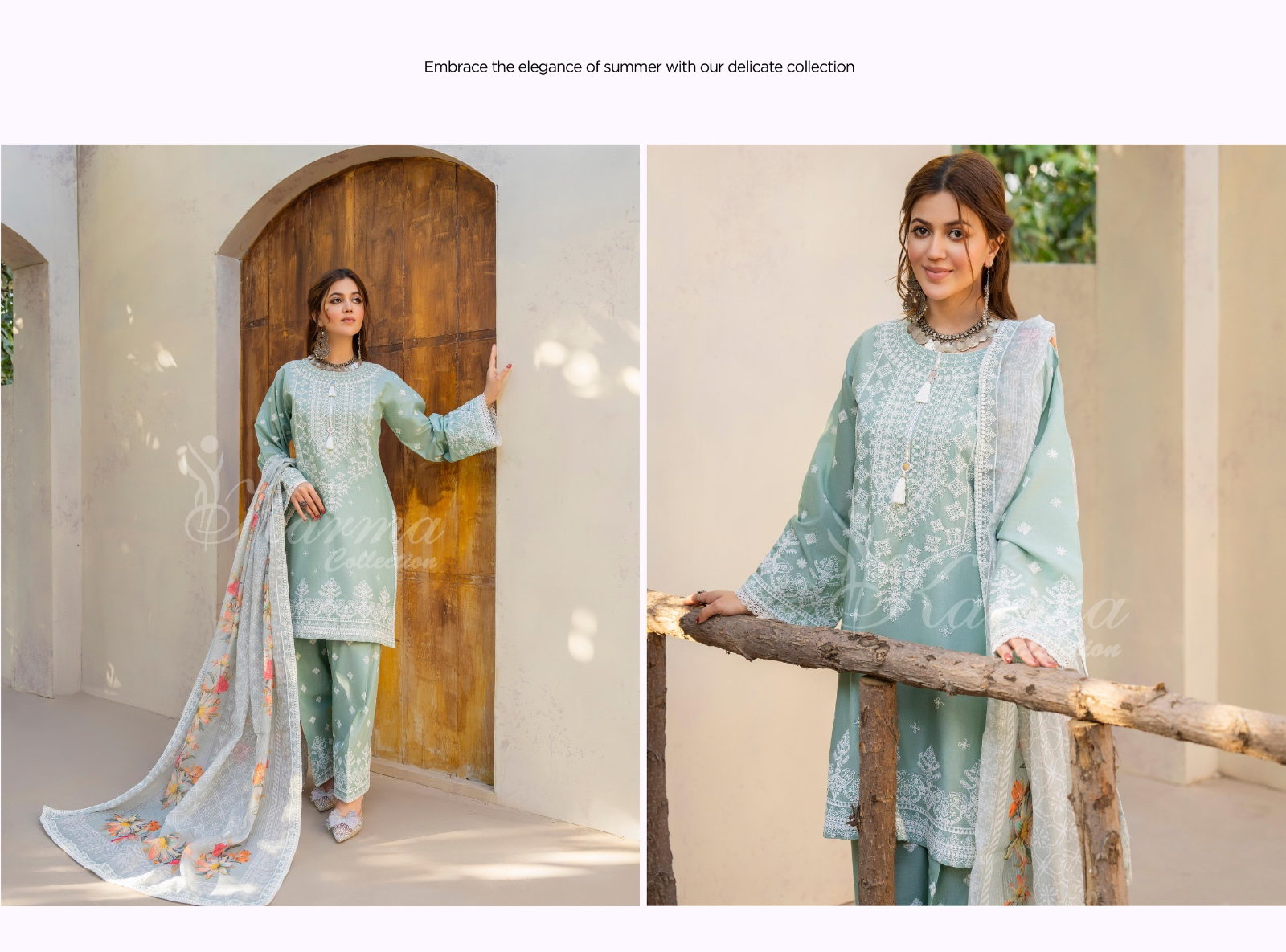 KARMA ‘AFFREEN’ | EMBROIDERED COTTON READYMADE | KC-156 - S&S