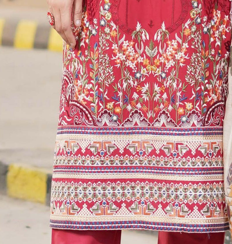 MUNIRA | EMBROIDERED LINEN READYMADE | MGL011 - S&S