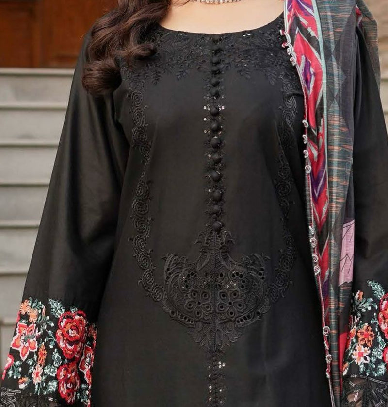 MUNIRA | EMBROIDERED LINEN READYMADE | MGL010 - S&S