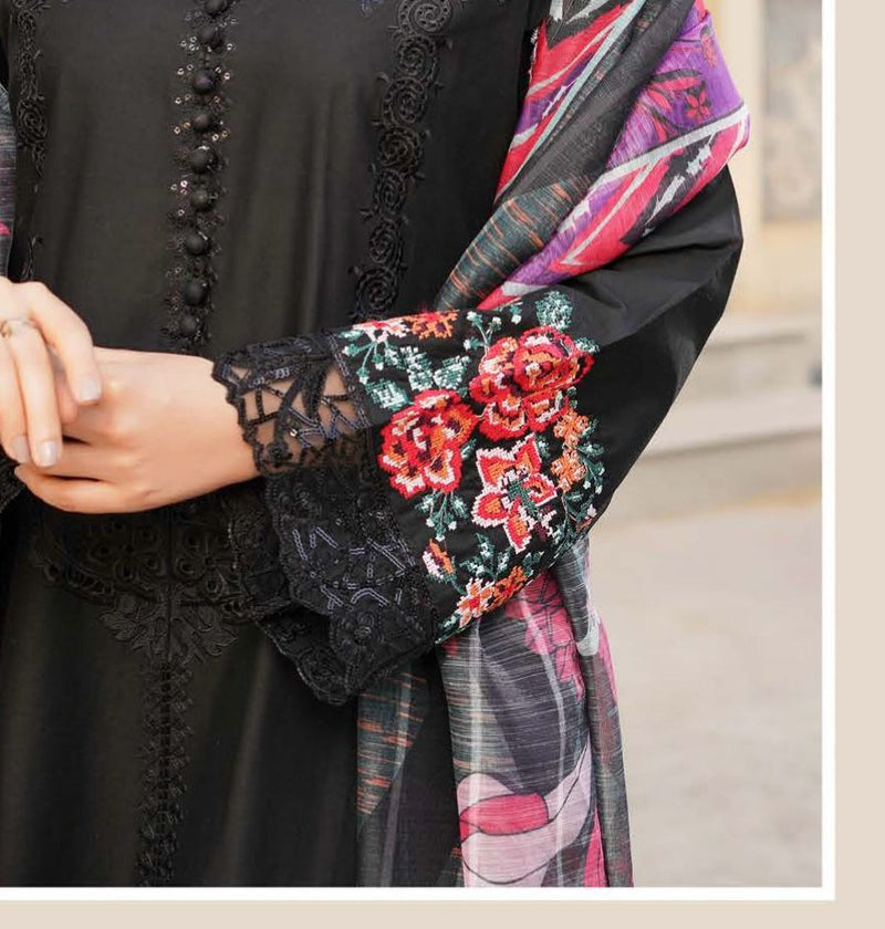 MUNIRA | EMBROIDERED LINEN READYMADE | MGL010 - S&S