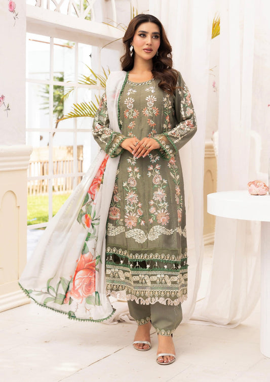 SIMRANS ‘RIWAYAT’ | EMBROIDERED LUXURY VISCOSE READYMADE WOMENSWEAR |1315